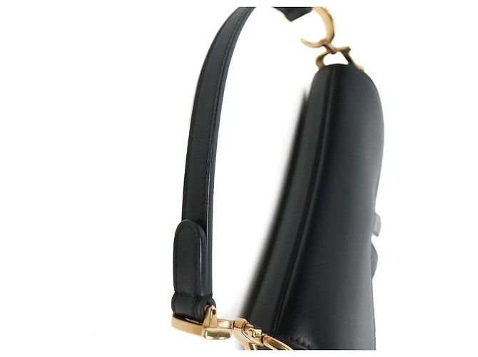 Dior Mini Saddle Bag aus schwarzem Leder - Ansicht 7