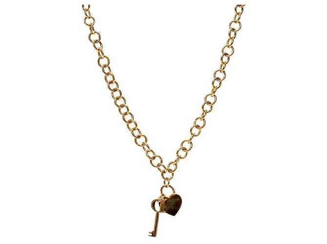 Dior Collana Heart Lock Key Gold - vista 2