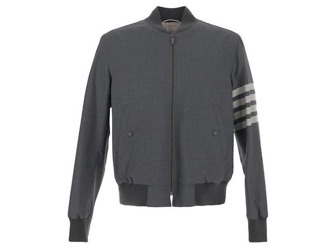 Thom Browne Bomberjacke aus Plain Weave Strick - Ansicht 2