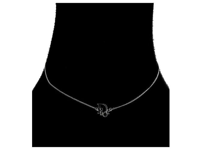 Dior Collar Oblique Plata - vista 5