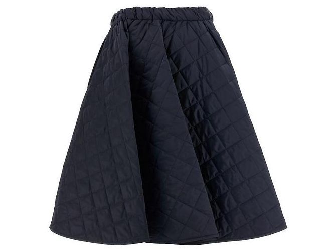 Saia circular de nylon Prada azul royal - vista 3