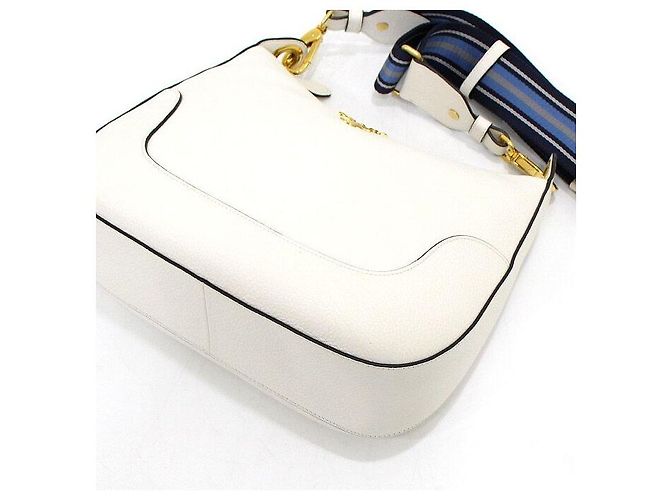 Prada Borsa a Tracolla Hobo con Logo Dorato - vista 7