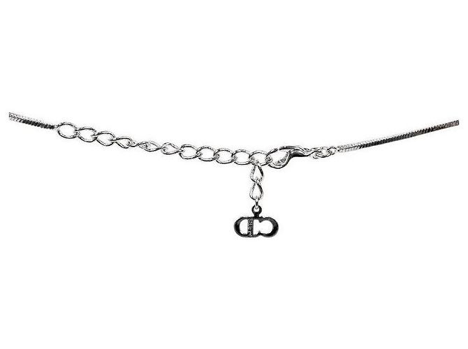Dior Collar Trotter Plata Negro - vue 3