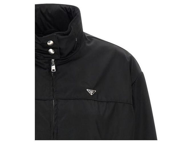 Prada Nylon Bomberjacke Schwarz - Ansicht 4