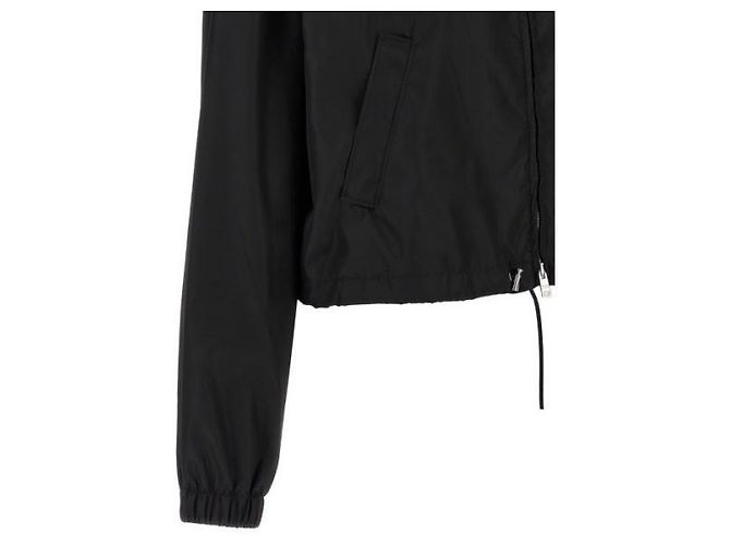 Prada Nylon Bomberjacke Schwarz - Ansicht 5