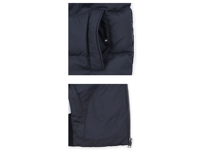 Moncler Kinder-Cardigan-Jacke mit Zipverschluss, gesteppt, Wollmischung (Navy) - Ansicht 4