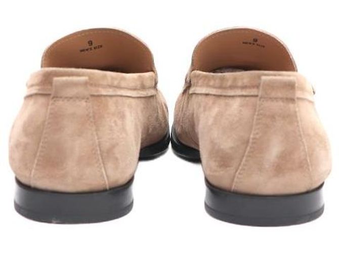 Mocassini Tod's in camoscio con nappe marroni - vista 4