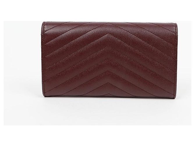 Autre Marque Burgundy Grande Monogram Embossed Flap Wallet Size - Ansicht 4