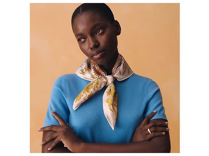 Hermès Foulard Carré in seta da donna - vista 4