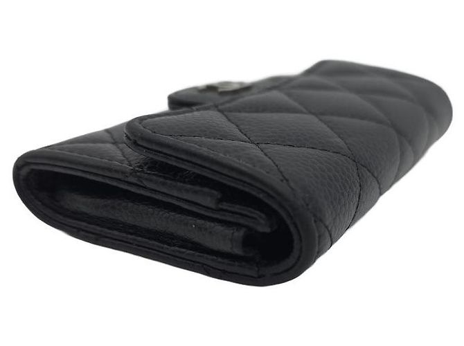 Chanel Tarjetero Classic Caviar Flap Black Collection Wallet - vista 15