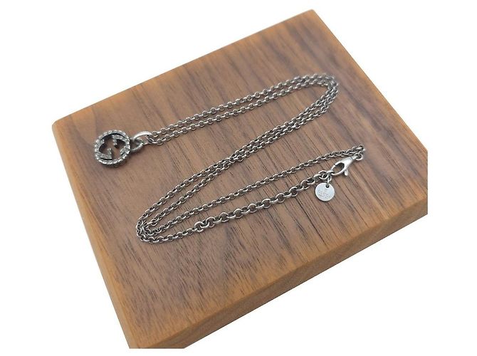 Gucci Collana con ciondolo intrecciato in argento sterling - vista 4