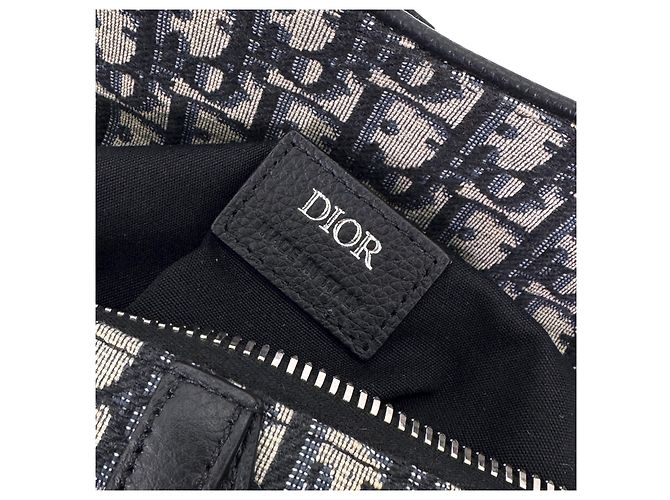 Dior Borsa Messenger Crossbody Saddle Oblique Jacquard - vista 11