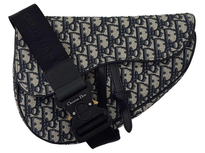 Dior Borsa Messenger Crossbody Saddle Oblique Jacquard - vista 2