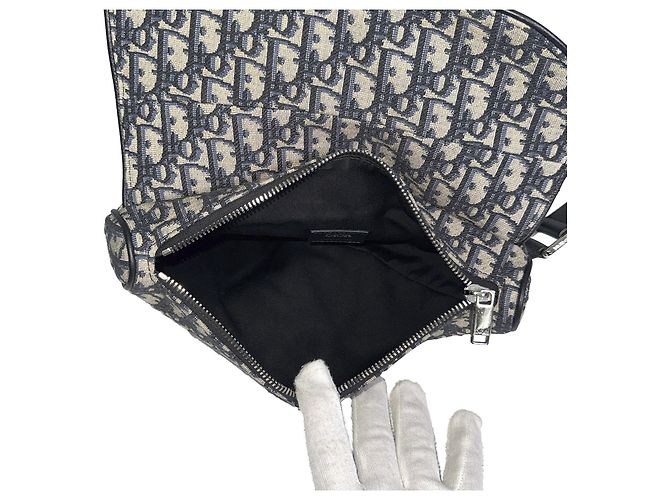 Dior Borsa Messenger Crossbody Saddle Oblique Jacquard - vista 9
