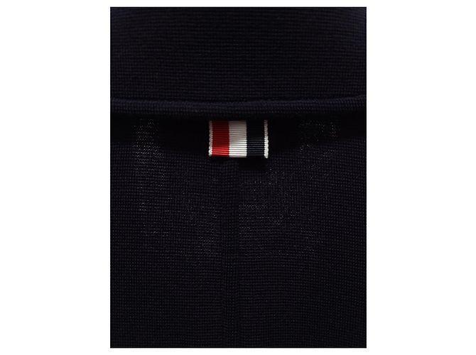 Thom Browne Navy Strick-Blazer mit Three-Stripes - Ansicht 5