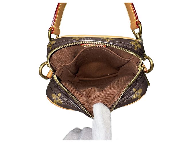 Louis Vuitton Borsa Messenger Crossbody Mini Danube Monogram Leather - vista 10