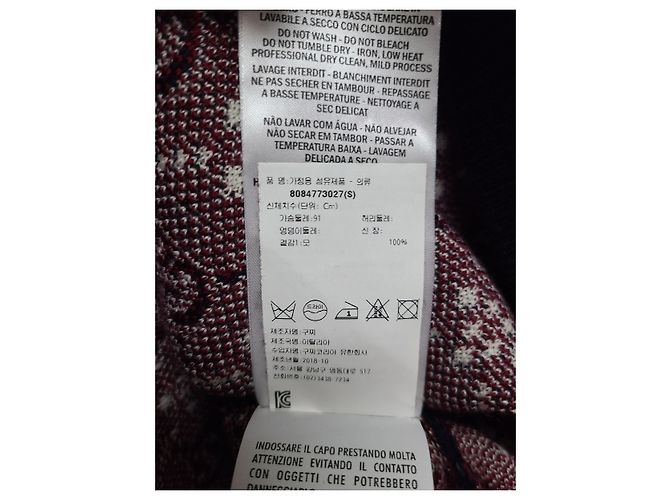 Gucci V-Ausschnitt Wollstrick mit GG Jacquard Diamond Logo - Ansicht 5