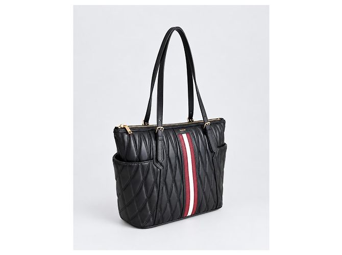 Bally Gesteppte Leder-Schultertasche - Ansicht 8
