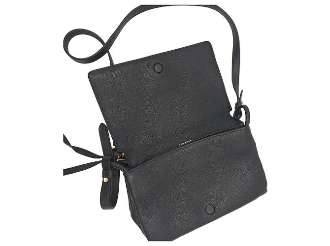 Prada Borsa a tracolla Mini Flap in pelle Vitello Daino Nera - vista 10