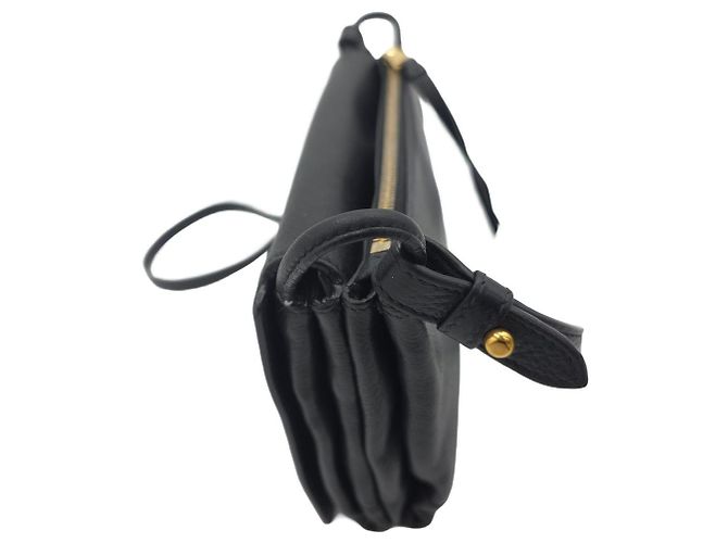 Prada Borsa a tracolla Mini Flap in pelle Vitello Daino Nera - vista 17