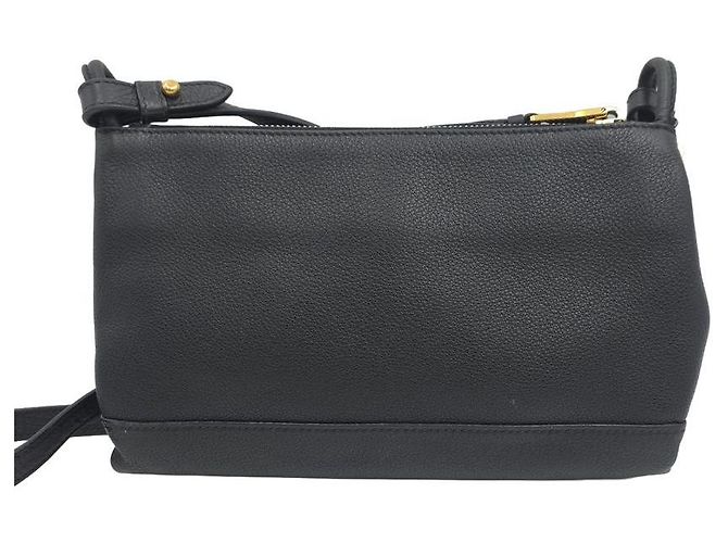Prada Borsa a tracolla Mini Flap in pelle Vitello Daino Nera - vista 4