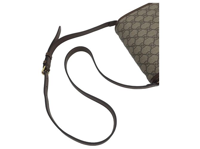 Gucci Mini borsa a tracolla interlocking beige e marrone - vista 17