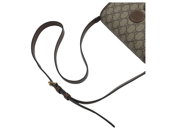 Gucci Mini borsa a tracolla interlocking beige e marrone - vista 6