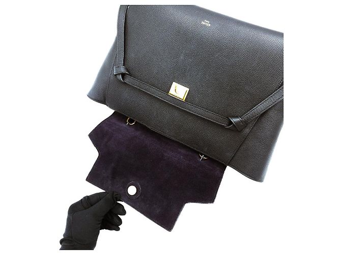 Belt Bag Céline Mini Borsa Cintura Nera in Pelle di Vitello - vista 21