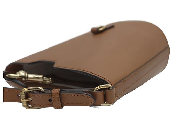 Gucci Mini Borsa Bucket in Pelle con Tracolla Web a Spalla e Crossbody Marrone - vista 19