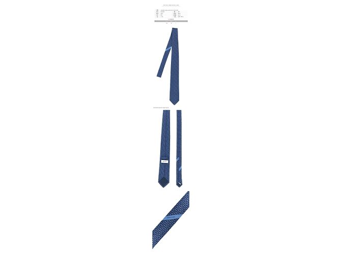 Salvatore Ferragamo Alphabet Logo Pattern Silk Tie Navy - view 2