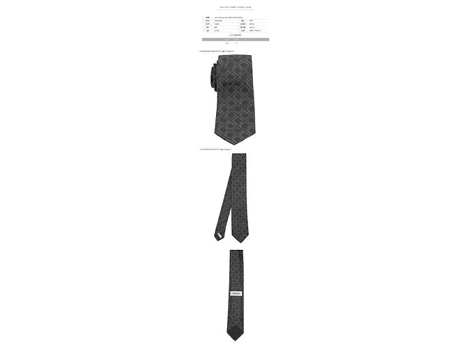 Salvatore Ferragamo Cravatta in seta jacquard nera - vista 2