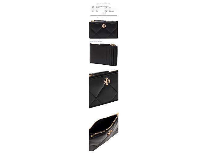 Tory Burch Kira Diamond Quilted Kartenetui Schwarz - Ansicht 2