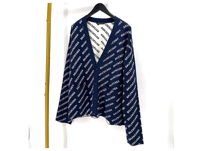 Balenciaga Mini Logo All Over Cardigan - Ansicht 2