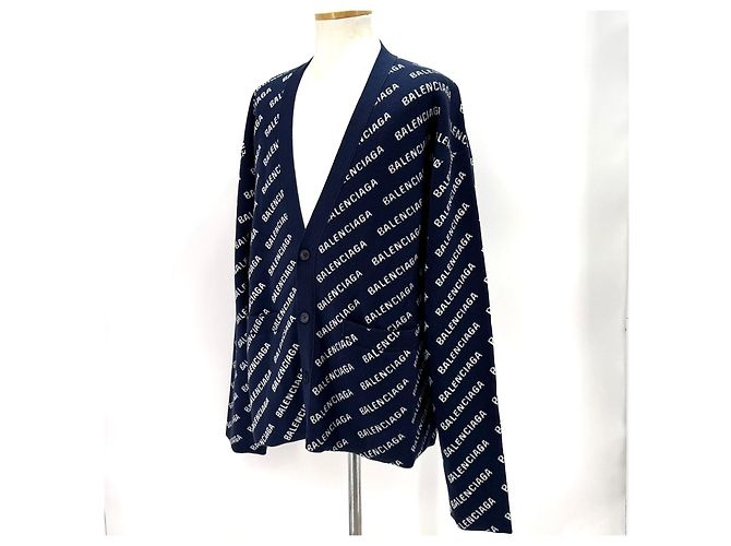 Balenciaga Mini Logo All Over Cardigan - Ansicht 4