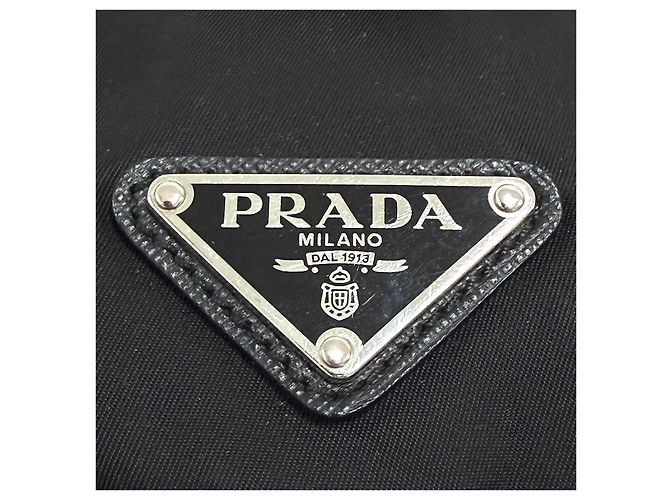 Prada Sac à dos Medium en nylon avec logo triangle Noir - vue 7