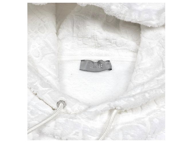 Dior Oblique Terry Hoodie Weiß - Ansicht 4