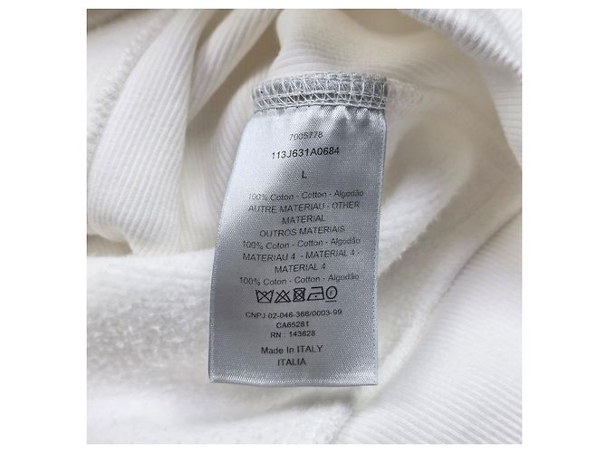 Dior Oblique Terry Hoodie Weiß - Ansicht 5