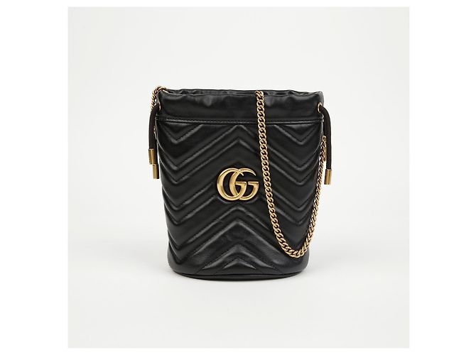 Gucci GG Marmont Mini Bucket Bag Schwarz - Ansicht 2