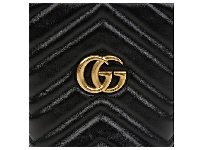 Gucci GG Marmont Mini Bucket Bag Schwarz - Ansicht 3