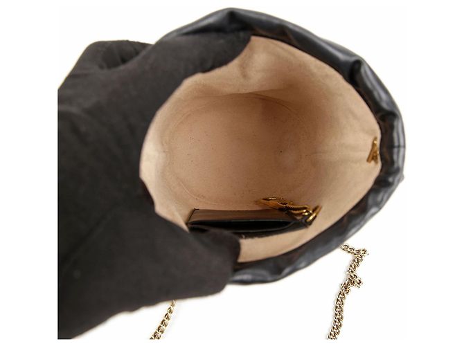 Gucci GG Marmont Mini Bucket Bag Schwarz - Ansicht 9