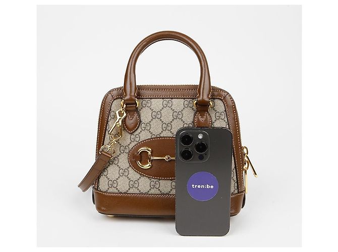 Gucci Borsa a Tracolla Mini Tote Horsebit - vista 11