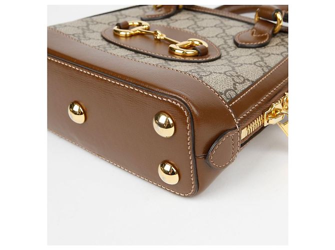Gucci Borsa a Tracolla Mini Tote Horsebit - vista 9