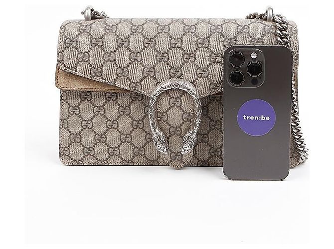 Gucci Borsa a tracolla Small Dionysus GG Supreme Sand - vista 8