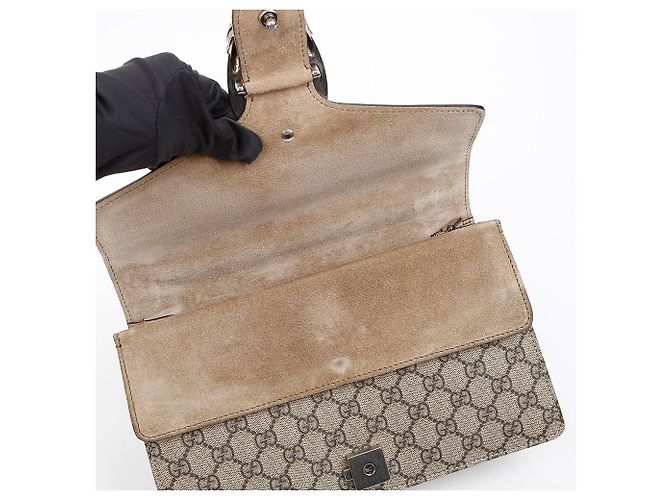 Gucci Borsa a tracolla Small Dionysus GG Supreme Sand - vista 9