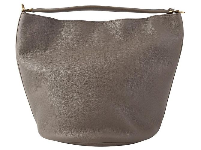 Céline mala bucket flexível em pele de vitela granulada - vista 3