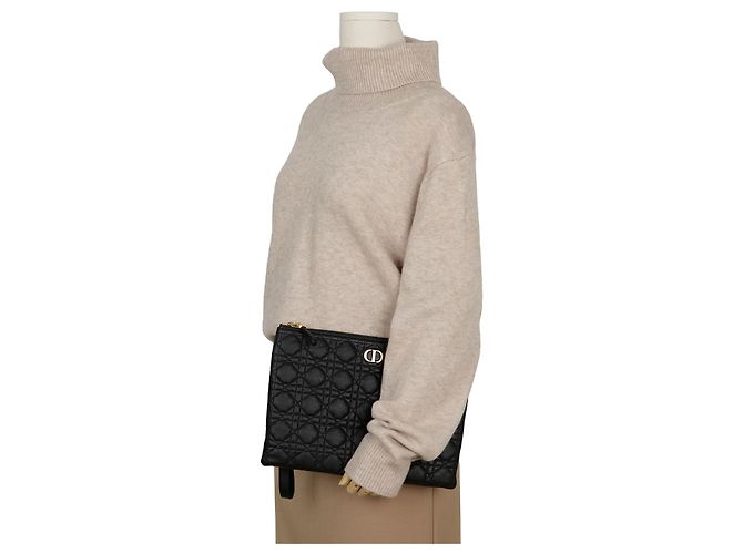 Pochette Large Daily Dior in pelle marrone - vista 9