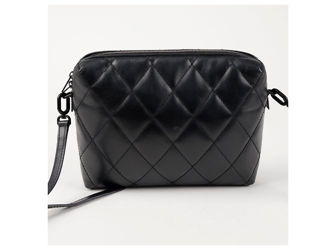 Balenciaga Picca borsa a tracolla camera matelassé in pelle Nera - vista 3