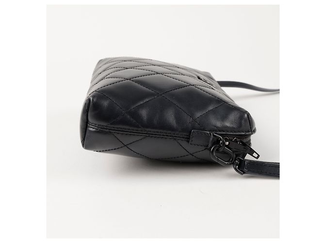 Balenciaga Picca borsa a tracolla camera matelassé in pelle Nera - vista 5