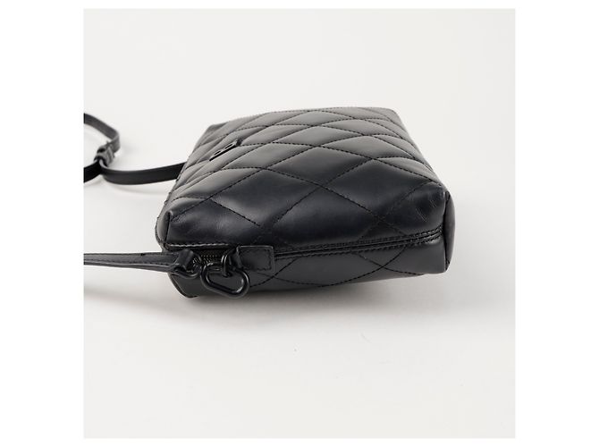 Balenciaga Picca borsa a tracolla camera matelassé in pelle Nera - vista 9