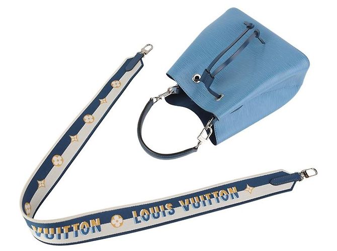 Néonoé Louis Vuitton Borsa a tracolla Neo Noé BB in pelle Epi blu - vista 4